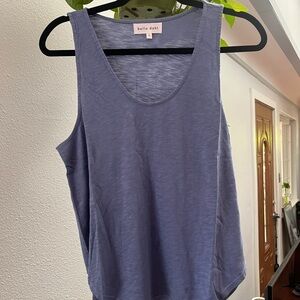 Bella Dahl Blue Sleeveless Tank Top